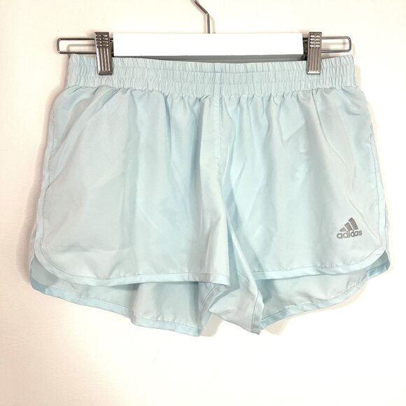 NEW Adidas Sky Blue Aeroready Running 3" Inseam Lightweight Shorts Size S - Picture 2 of 7
